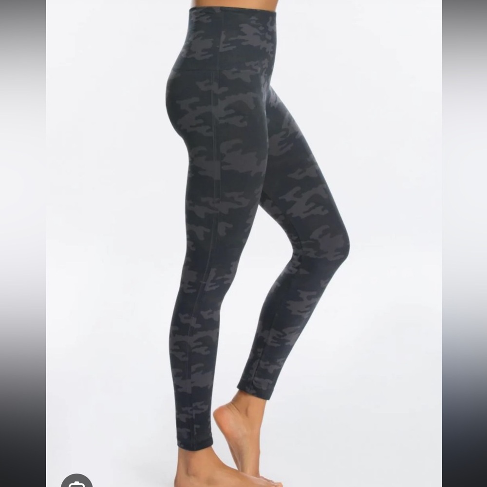 Spanx Camo Print High-Waisted Leggings